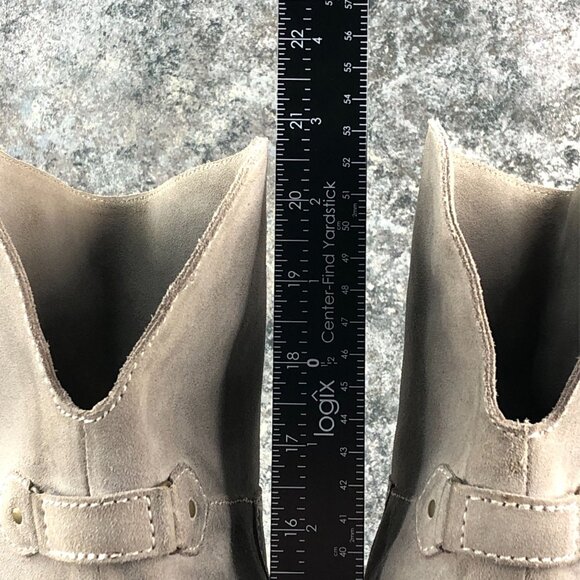 Diba True Women's Size 7 Rainy Nights Grey Suede Partial Side Zip Tall OTK Boots - Picture 9 of 14